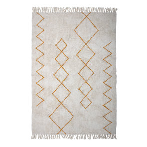 Huso - Alfombra de algodón de 140 cm x 200 cm