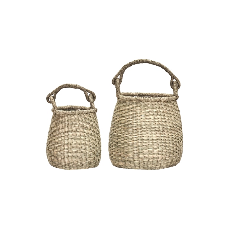 Cesta - Conjunto de cestas de fibras vegetales