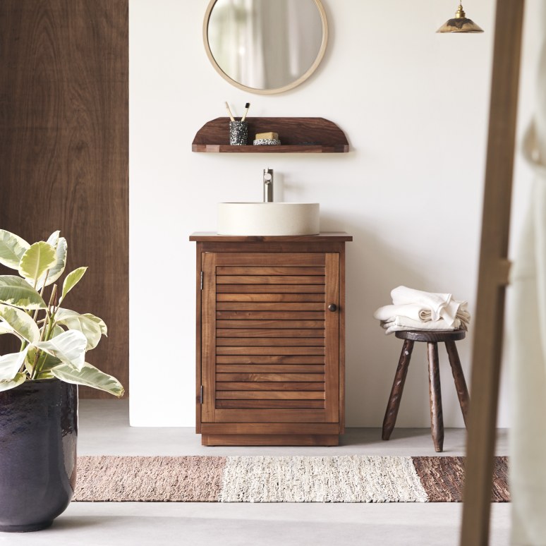 Loggia - Mueble para lavabo de acacia maciza 60 cm